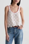 Ag Bianca Openwork Tank In Neutral