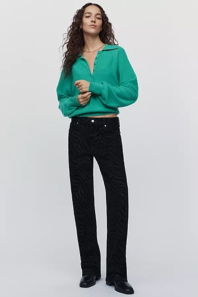 Ag Billie High Rise Straight Leg Jeans In Black