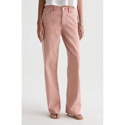 Ag Billie High Waist Straight Leg Jeans In Pink