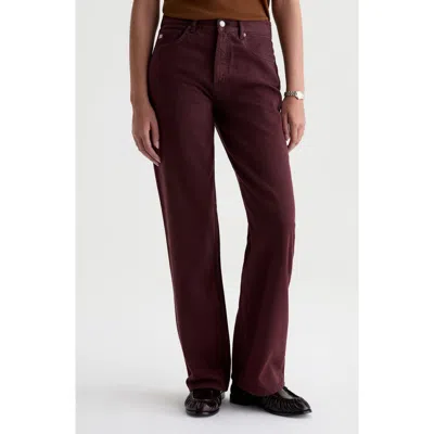 Ag Billie High Waist Straight Leg Jeans In Brown