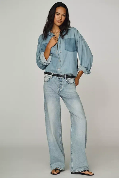 Ag Billie Mid-rise Straight-leg Jeans In Blue