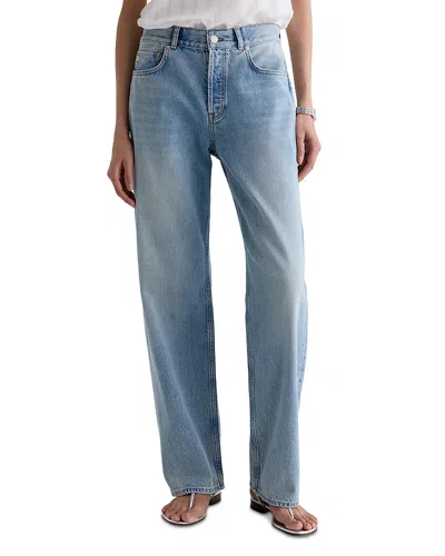 Ag Billie Relaxed Straight Jeans In 14 Years Vinte In Blue