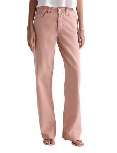 Ag Billie Relaxed Straight Jeans In Sulfur Sparkling Rose In Pink