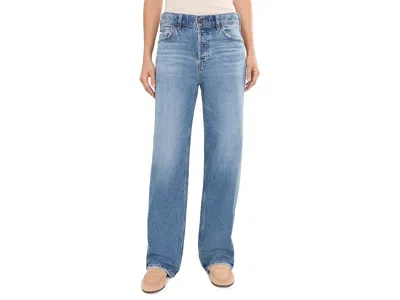 Ag Billie Relaxed Straight Jeans Women's Jeans Echo: 28, Cotton/denim/elastane In Blue
