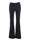 Ag Black Jeans With Belt Loops And Flared Leg In Denim Woman In Black