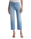 Ag Brinley Mid Rise Crop Straight Leg Jeans In Dana Point
