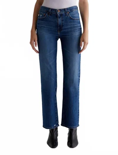 Ag Brinley Mid-rise Straight Denim Jeans In 15 Yr Prue In Blue
