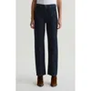 Ag Brinley Mid Rise Straight Leg Jeans In Black