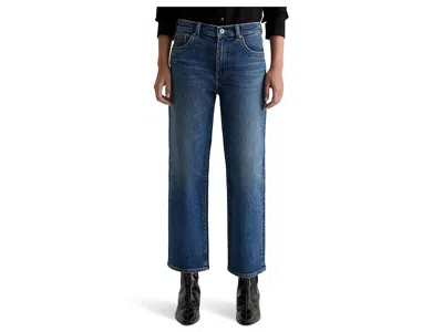 Ag Brinley Mid-rise Straight In Blue