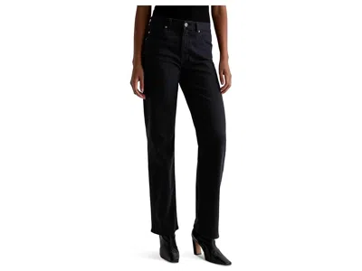 Ag Brinley Mid-rise Straight In Black