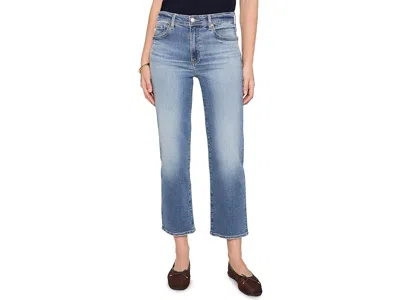 Ag Brinley Mid-rise Straight Crop In 15 Years Bouquet Women's Jeans 15 Years Bouquet: 33 27 In Blue