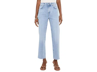 Ag Brinley Mid-rise Straight Crop In Gold Country Women's Jeans Gold Country: 32 27 In Blue