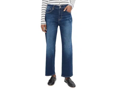 Ag Brinley Mid-rise Straight Crop In Outspoken In Blue