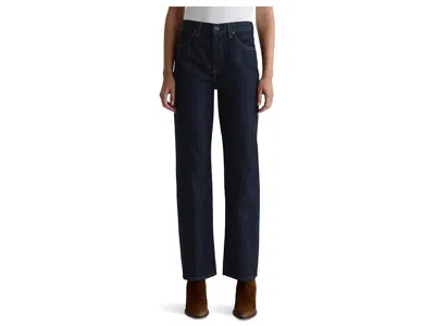 Ag Brinley Mid-rise Straight In Blue