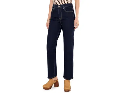 Ag Brinley Mid-rise Straight Jeans Women's Jeans Modern Indigo: 30, Cotton/denim/elastane In Black