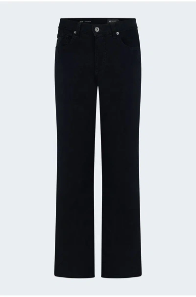 Ag Brinley Straight Jean In Super Black Cord