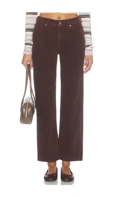 Ag Brinley Straight Leg Jeans In Brown