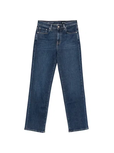 Ag Brinley Straight-leg Jeans In Blue