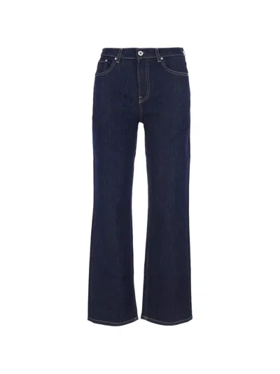 Ag Brinley Straight-leg Jeans In Blue