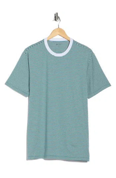 Ag Bryce Crewneck Stretch Cotton T-shirt In Green