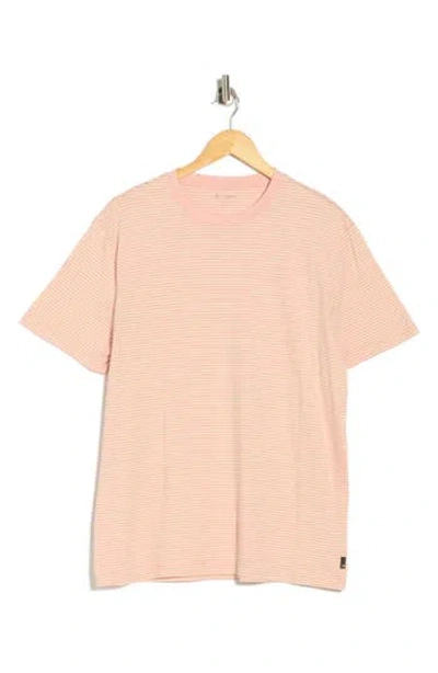 Ag Bryce Crewneck Stretch Cotton T-shirt In Pink