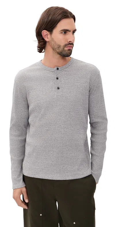 Ag Bryce Long Sleeve Henley Heather Grey