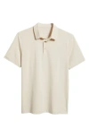 Ag Bryce Short Sleeve Polo Shirt In Neutral