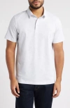 Ag Bryce Short Sleeve Polo In Heather Grey