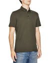 Ag Bryce Short Sleeve Polo Shirt In Brown
