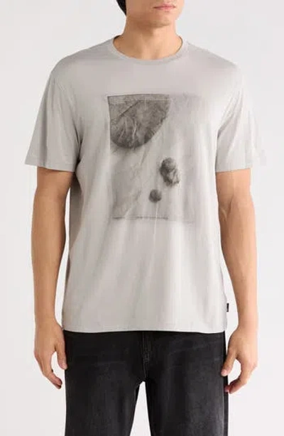 Ag Bryce Slim Fit Graphic T-shirt In Gray