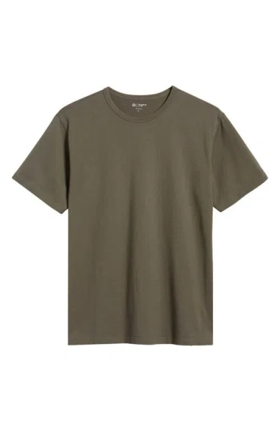 Ag Bryce Solid Cotton T-shirt In Forest Moss