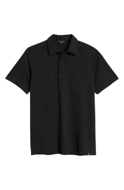 Ag Bryce Stretch Cotton Polo In Black