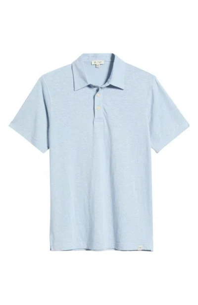 Ag Bryce Stretch Cotton Polo In Blue
