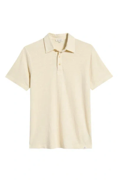Ag Bryce Stretch Cotton Polo In Neutral