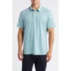 Ag Bryce Stripe Jersey Polo In Ocean Stone/ Ivory Dust