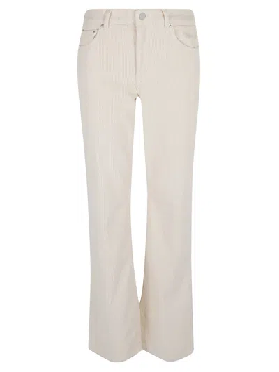 Ag Button Classic Trousers In White