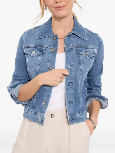 Ag Button-fastening Denim Jacket In Blue