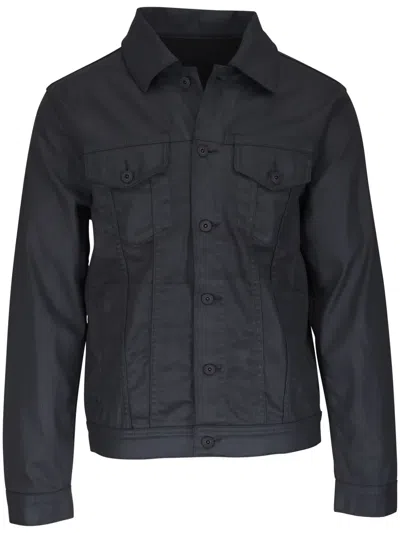 Ag Buttoned Lightweight Jacket In Schwarz