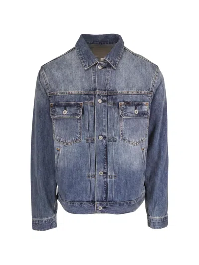 Ag Button-fastening Denim Jacket In Multi