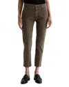 Ag Mari High Rise Slim Straight Jean In Sone Wash In Sulfur Oak