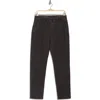 Ag Caden Crop Twill Pants In Sulfur Black