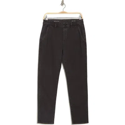 Ag Caden Crop Twill Pants In Sulfur Black