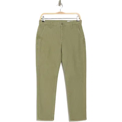 Ag Caden Crop Twill Pants In Sulfur Cavalry Se