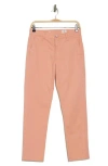 Ag Caden Crop Twill Pants In Watermelon Sorbet