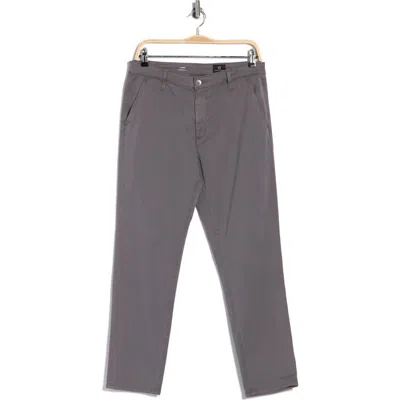 Ag Caden Crop Twill Trousers In Gray