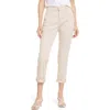 Ag Caden Crop Twill Trousers In Vinte Pink