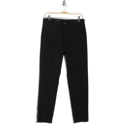 Ag Caden High Waist Stretch Crop Slim Straight Leg Pants In Black