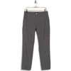 Ag Caden High Waist Stretch Crop Slim Straight Leg Pants In Heather Grey