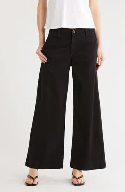 Ag Caden High Waist Wide Leg Pants In Black