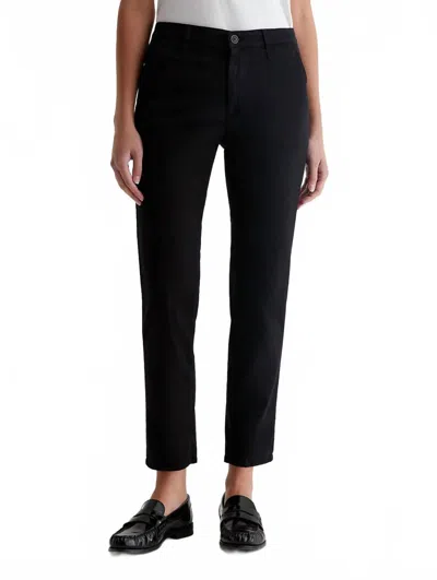 Ag Caden Slim Trouser In Super Black In Multi
